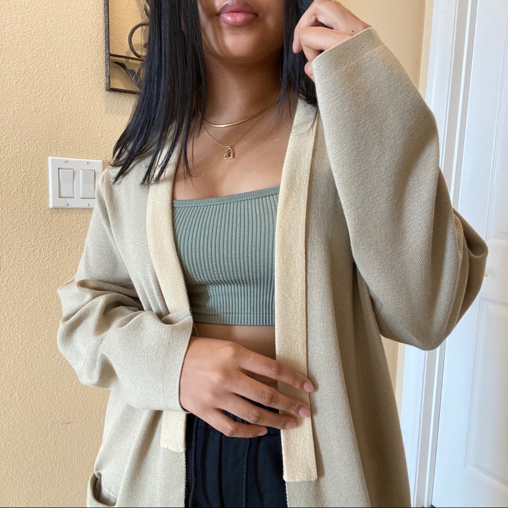 oversized long cardigan